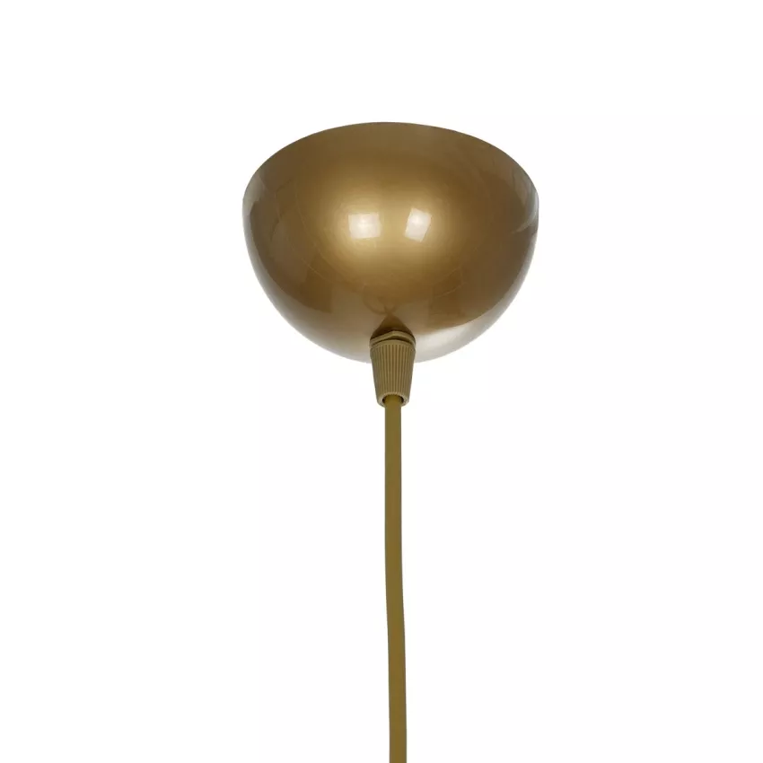 GLOBOSTAR® ZYKLUS  Μοντέρνο Κρεμαστό Φωτιστικό Οροφής με Ντουί 1 x E27 AC 220-240V IP20 - Μπεζ & Καφέ - Μ36 x Π36 x Υ25cm