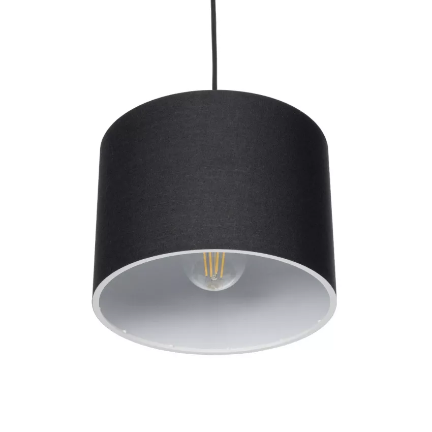 BLAZE Μοντέρνο Κρεμαστό Φωτιστικό Καπέλο Μονόφωτο 1 x E27 IP20 Μαύρο Ύφασμα - Μ22 x Π22 x Υ20cm BLAZE Μοντέρνο Κρεμαστό Φωτιστικό Καπέλο Μονόφωτο 1 x E27 IP20 Μαύρο Ύφασμα - Μ22 x Π22 x Υ20cm