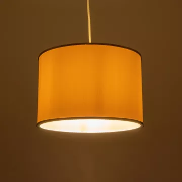 GLOBOSTAR® ELECTRA  Μοντέρνο Κρεμαστό Φωτιστικό Οροφής με Ντουί 1 x E27 AC 220-240V IP20 - Mπεζ & Χρυσό - Μ30 x Π30 x Υ23cm