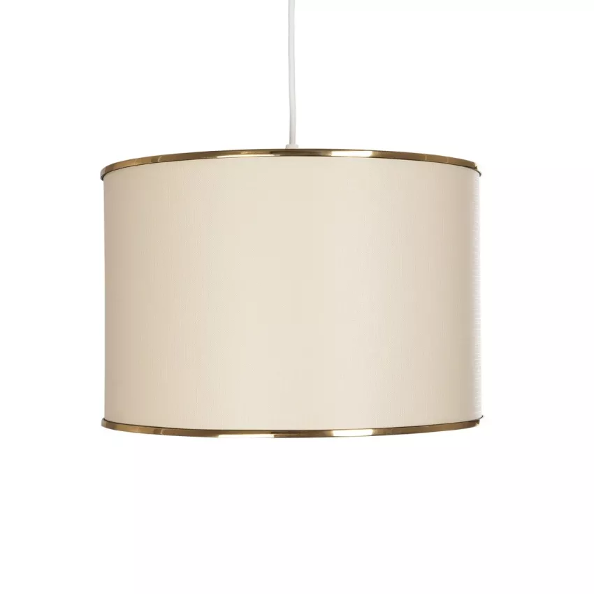 GLOBOSTAR® ELECTRA  Μοντέρνο Κρεμαστό Φωτιστικό Οροφής με Ντουί 1 x E27 AC 220-240V IP20 - Mπεζ & Χρυσό - Μ30 x Π30 x Υ23cm