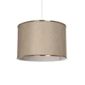 GLOBOSTAR® ELECTRA  Μοντέρνο Κρεμαστό Φωτιστικό Οροφής με Ντουί 1 x E27 AC 220-240V IP20 - Mπεζ & Χρυσό - Μ30 x Π30 x Υ23cm