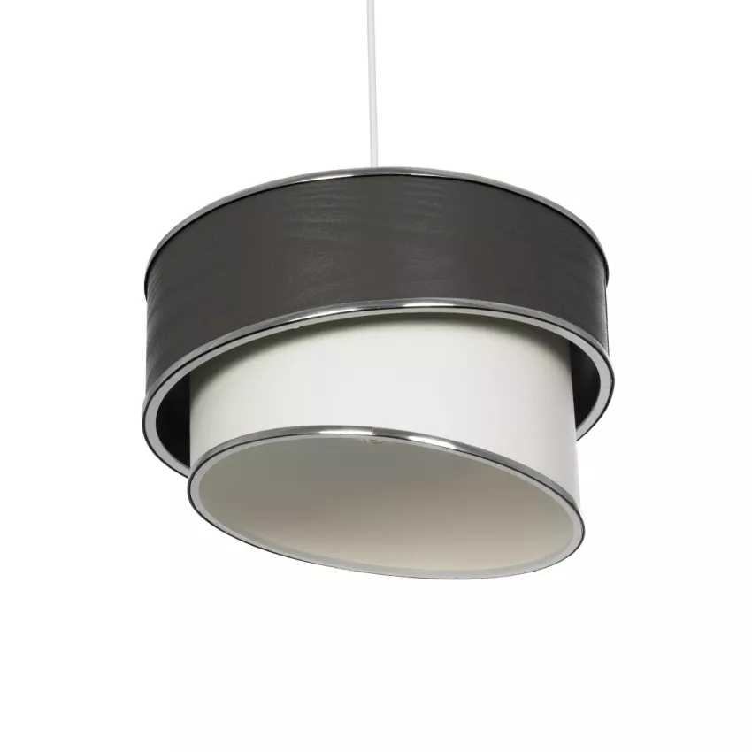 GLOBOSTAR® SONIA  Μοντέρνο Κρεμαστό Φωτιστικό Οροφής με Ντουί 1 x E27 AC 220-240V IP20 - Γκρι & Λευκό - Μ30 x Π30 x Υ24cm