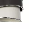 GLOBOSTAR® SONIA  Μοντέρνο Κρεμαστό Φωτιστικό Οροφής με Ντουί 1 x E27 AC 220-240V IP20 - Γκρι & Λευκό - Μ30 x Π30 x Υ24cm