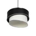 GLOBOSTAR® SONIA  Μοντέρνο Κρεμαστό Φωτιστικό Οροφής με Ντουί 1 x E27 AC 220-240V IP20 - Λευκό & Μαύρο - Μ30 x Π30 x Υ24cm