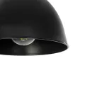 GLOBOSTAR® RADE  Μοντέρνο Κρεμαστό Φωτιστικό Οροφής με Ντουί 1 x E27 AC 220-240V IP20 - Μαύρο & Χάλκινο - Μ18.5 x Π18.5 x Υ23cm