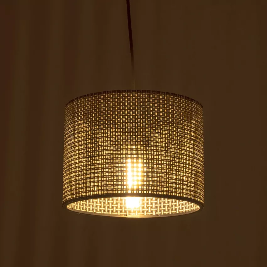 CLAIRIE Μοντέρνο Κρεμαστό Φωτιστικό Καπέλο Μονόφωτο 1 x E27 IP20 Γκρι Ύφασμα - Μ22 x Π22 x Υ93cm CLAIRIE Μοντέρνο Κρεμαστό Φωτιστικό Καπέλο Μονόφωτο 1 x E27 IP20 Γκρι Ύφασμα - Μ22 x Π22 x Υ93cm