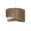 LILI Μοντέρνο Κρεμαστό Φωτιστικό Καπέλο Μονόφωτο 1 x E27 IP20 Καφέ & Μπεζ Ύφασμα - Μ30 x Π30 x Υ95cm LILI Μοντέρνο Κρεμαστό Φωτιστικό Καπέλο Μονόφωτο 1 x E27 IP20 Καφέ & Μπεζ Ύφασμα - Μ30 x Π30 x Υ95cm