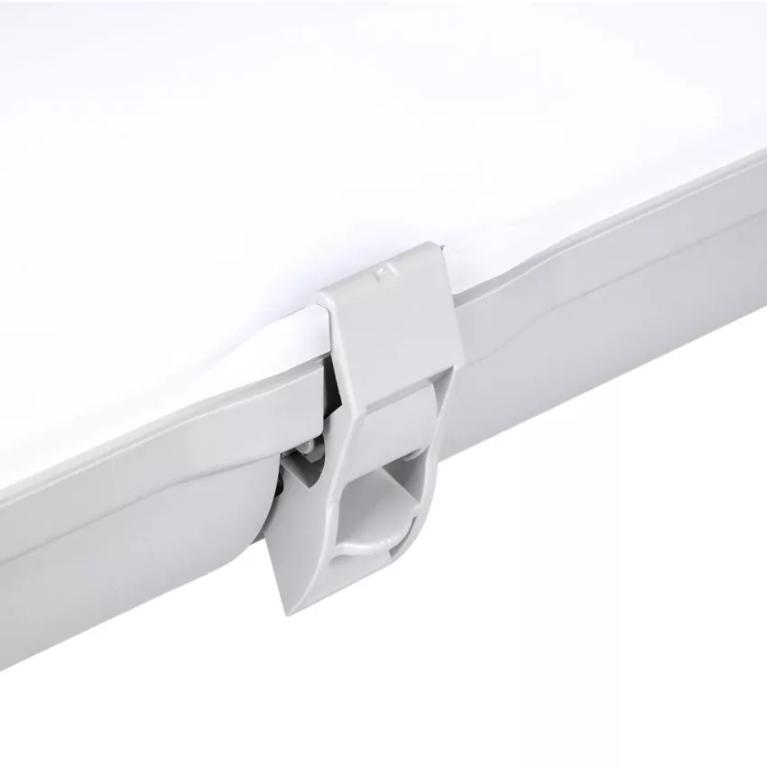 GLOBOSTAR® EMERGANO  120cm Γραμμικό Βιομηχανικό Φωτιστικό Tri-Proof Τεχνολογίας Emergency με Ενσωματωμένη Μπαταρία Li-Ion 3.7V 5000mAH & Αυτονομία 3 Ώρες LED 48W 6240lm 120° AC 220-240V Αδιάβροχο IP65 Ψυχρό Λευκό 6000K - LUMILEDs SMD Chip & TÜV SÜ