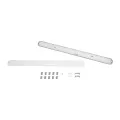 GLOBOSTAR® EMERGANO  120cm Γραμμικό Βιομηχανικό Φωτιστικό Tri-Proof Τεχνολογίας Emergency με Ενσωματωμένη Μπαταρία Li-Ion 3.7V 5000mAH & Αυτονομία 3 Ώρες LED 48W 6240lm 120° AC 220-240V Αδιάβροχο IP65 Ψυχρό Λευκό 6000K - LUMILEDs SMD Chip & TÜV SÜ