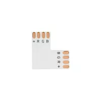 Connector L για Ταινία LED 7.2 & 14.4 Watt RGB - Μ2 x Π2 x Υ0.1cm