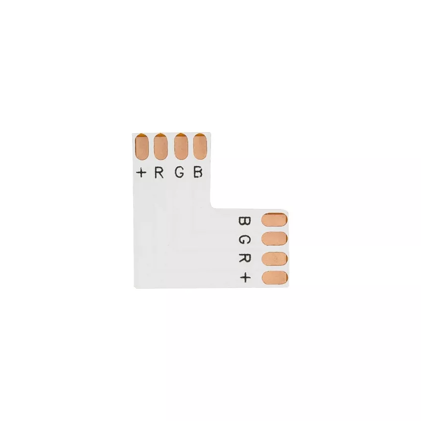 Connector L για Ταινία LED 7.2 & 14.4 Watt RGB - Μ2 x Π2 x Υ0.1cm