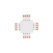 Connector + Σταυρός για RGB Ταινίες LED 7.2 & 14.4 Watt - Μ3 x Π3 x Υ0.1cm