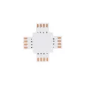 Connector + Σταυρός για RGB Ταινίες LED 7.2 & 14.4 Watt - Μ3 x Π3 x Υ0.1cm
