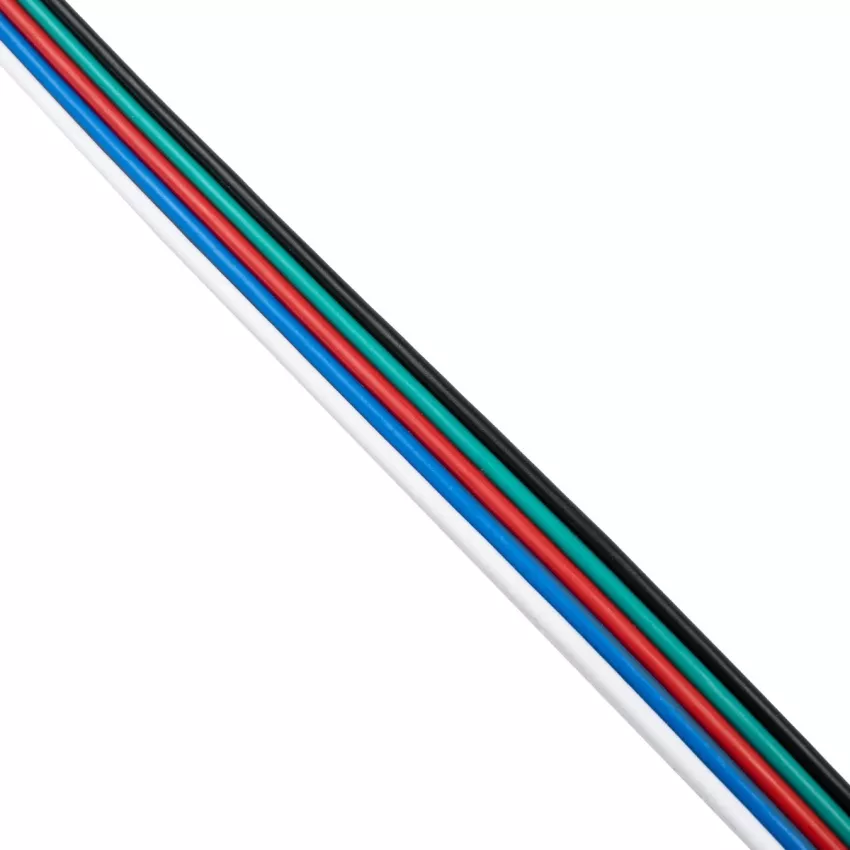 GLOBOSTAR® COLORCABLE  Εύκαμπτο Πλακέ Καλώδιο 5 x 0.25mm² για Ταινία LED RGBW IP20 - Πολύχρωμο - Μ100 x Π1.1 x Υ0.1cm