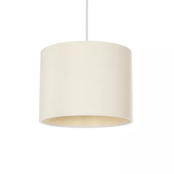 GLOBOSTAR® BLAZE  Μοντέρνο Κρεμαστό Φωτιστικό Οροφής με Ντουί 1 x E27 AC 220-240V IP20 - Μπεζ - Μ22 x Π22 x Υ20cm