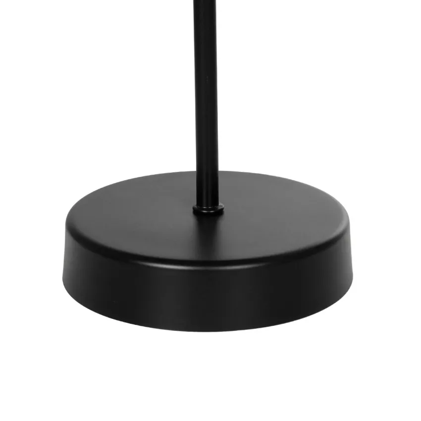 WIZ  Μοντέρνο Επιτραπέζιο Φωτιστικό Μονόφωτο 1 x E27 IP20 Μαύρο Μέταλλο Με Μαύρο Καπέλο- Μ22 x Π22 x Υ36.5cm