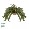 Τεχνητός Κήπος FERN HANGING   Τεχνητό Κρεμαστό Διακοσμητικό Φυτό Φτέρης Π90 x Μ90 x Y70cm