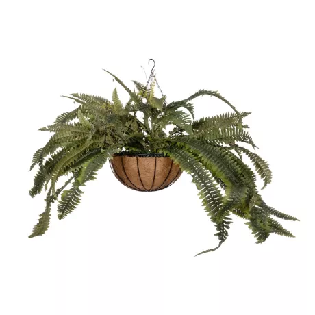 Τεχνητός Κήπος FERN HANGING   Τεχνητό Κρεμαστό Διακοσμητικό Φυτό Φτέρης Π90 x Μ90 x Y70cm