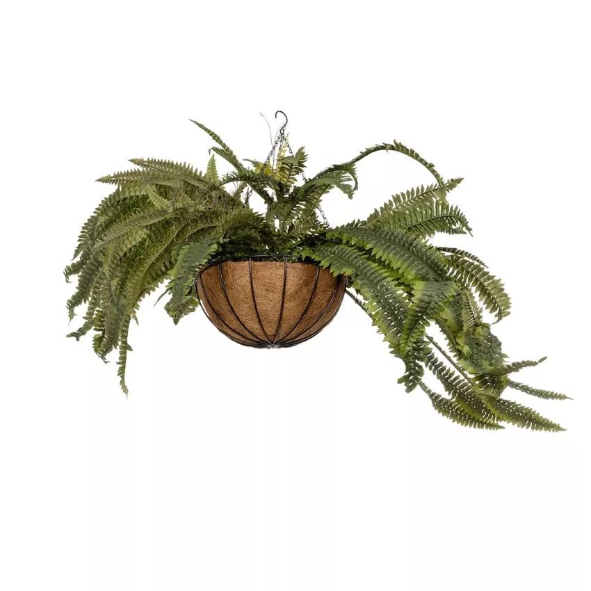 Τεχνητός Κήπος FERN HANGING   Τεχνητό Κρεμαστό Διακοσμητικό Φυτό Φτέρης Π90 x Μ90 x Y70cm