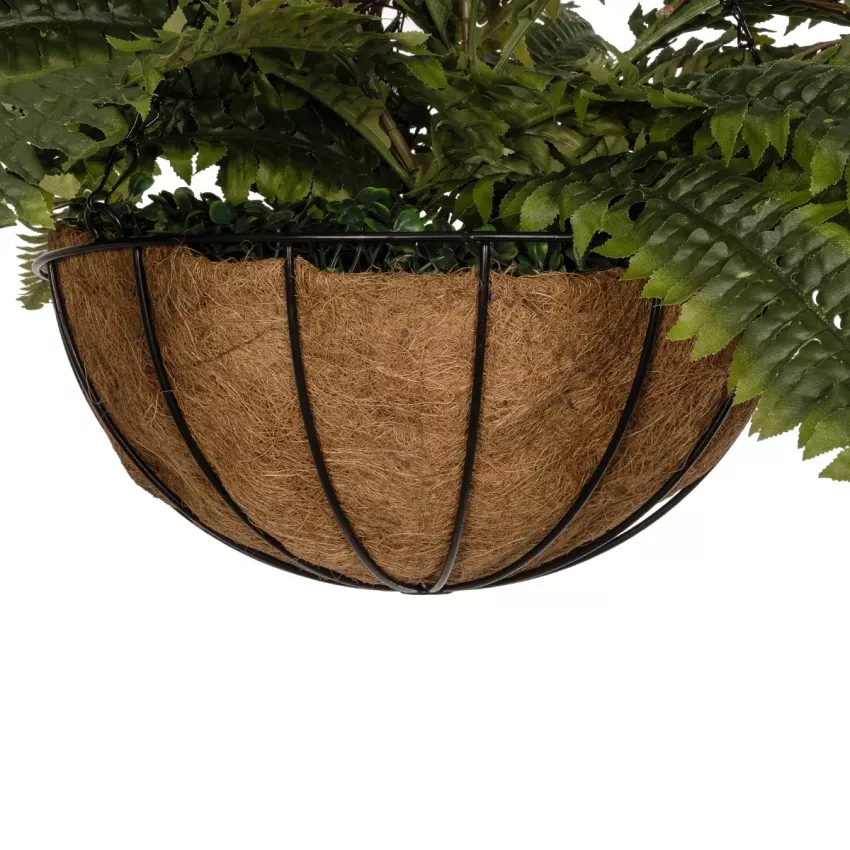 Τεχνητός Κήπος FERN HANGING   Τεχνητό Κρεμαστό Διακοσμητικό Φυτό Φτέρης Π90 x Μ90 x Y70cm