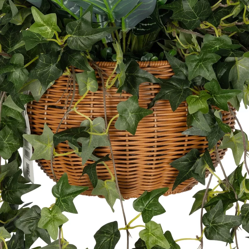Τεχνητός Κήπος VARIOUS HANGING   Τεχνητό Κρεμαστό Διακοσμητικό Φυτό Φτέρης Π60 x Μ60 x Y70cm
