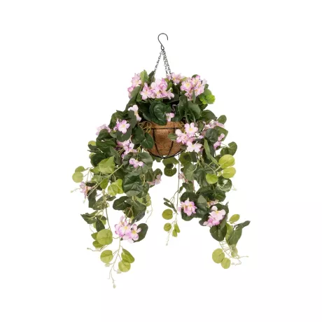 Τεχνητός Κήπος BEGONIA HANGING   Τεχνητό Κρεμαστό Διακοσμητικό Φυτό Βιγόνια Π75 x Μ75 x Y80cm
