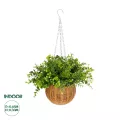 Τεχνητός Κήπος EUCALYPTUS HANGING   Τεχνητό Κρεμαστό Διακοσμητικό Φυτό Φτέρης Π45 x Μ45 x Y30cm