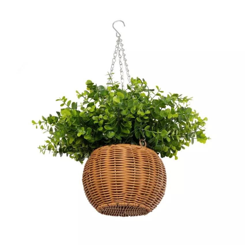 Τεχνητός Κήπος EUCALYPTUS HANGING   Τεχνητό Κρεμαστό Διακοσμητικό Φυτό Φτέρης Π45 x Μ45 x Y30cm