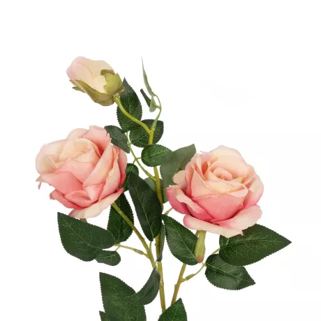 Τεχνητός Κήπος PINK ROSE 20984 Διακοσμητικό Φυτό Ροζ Τριαντάφυλλα  Υ38cm