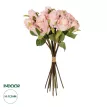 Τεχνητός Κήπος PINK ROSE BOUQUET  Τεχνητό Διακοσμητικό Μπουκέτο Τριαντάφυλλα Ροζ Y36cm