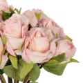 Τεχνητός Κήπος PINK ROSE BOUQUET  Τεχνητό Διακοσμητικό Μπουκέτο Τριαντάφυλλα Ροζ Y36cm