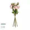 Τεχνητός Κήπος DUSTY PINK ROSE BOUQUET  Τεχνητό Διακοσμητικό Μπουκέτο Τριαντάφυλλα Ανοιχτό Ροζ Y44cm