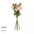 Τεχνητός Κήπος DUSTY PINK ROSE BOUQUET  Τεχνητό Διακοσμητικό Μπουκέτο Τριαντάφυλλα Ανοιχτό Ροζ Y44cm