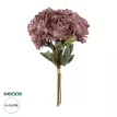 Τεχνητός Κήπος DARK PING PEONY FLOWER BOUQUET  Τεχνητό Διακοσμητικό Μπουκέτο Σκούρο Ροζ Παιώνιας Y43cm