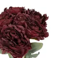 Τεχνητός Κήπος RED PEONY FLOWER BOUQUET  Τεχνητό Διακοσμητικό Μπουκέτο Κόκκινο Παιώνιας Y43cm