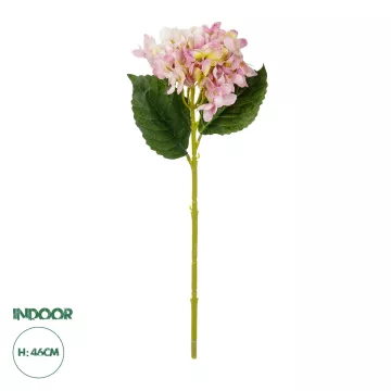 Τεχνητός Κήπος PINK HYDRANGEA BRANCH  Τεχνητό Διακοσμητικό Κλαδί Ροζ Ορτανσία Y47cm
