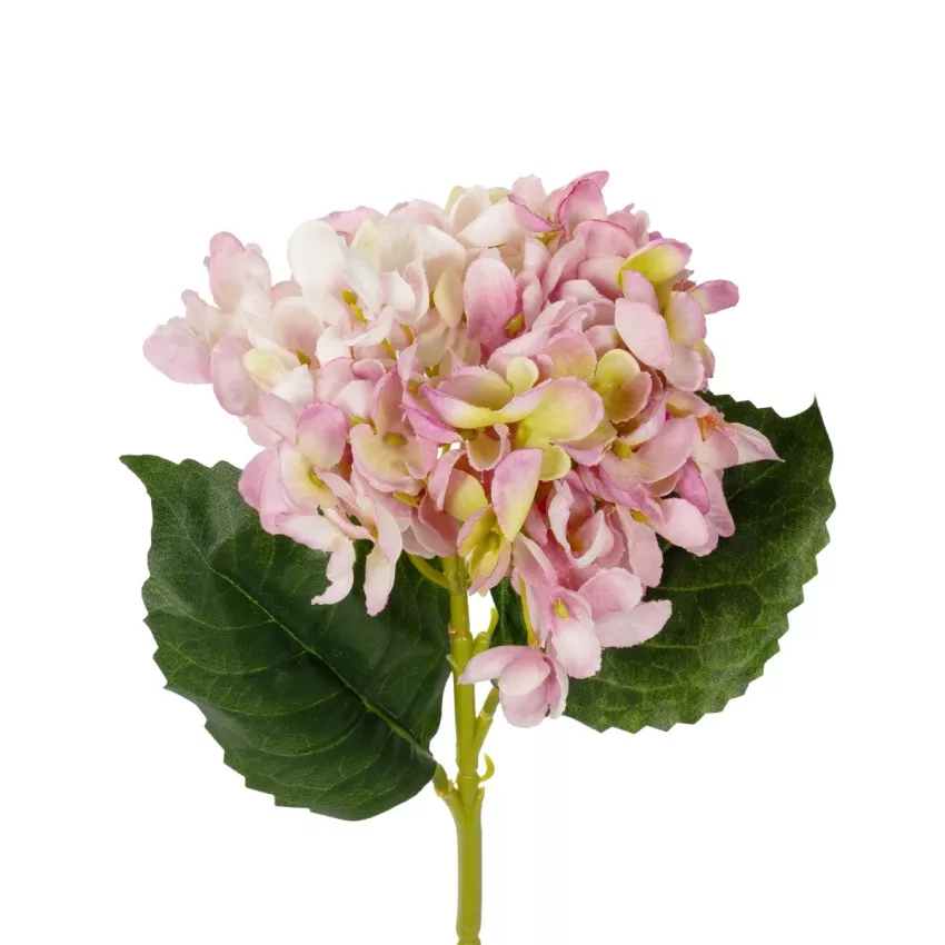 Τεχνητός Κήπος PINK HYDRANGEA BRANCH  Τεχνητό Διακοσμητικό Κλαδί Ροζ Ορτανσία Y47cm