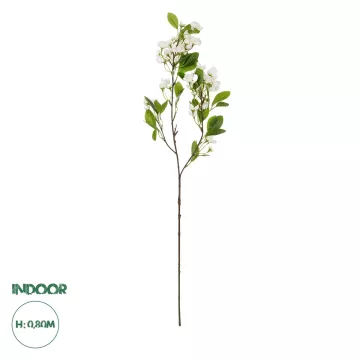 Τεχνητός Κήπος WHITE JASMINE BRANCH  Τεχνητό Διακοσμητικό Κλαδί Λευκό Γιασεμί Y80cm