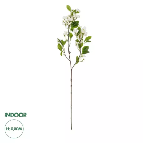 Τεχνητός Κήπος WHITE JASMINE BRANCH  Τεχνητό Διακοσμητικό Κλαδί Λευκό Γιασεμί Y80cm