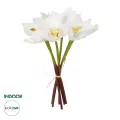 Τεχνητός Κήπος WHITE ORCHID BOUQUET  Τεχνητό Διακοσμητικό Μπουκέτο Λευκής Ορχιδέας Y26cm