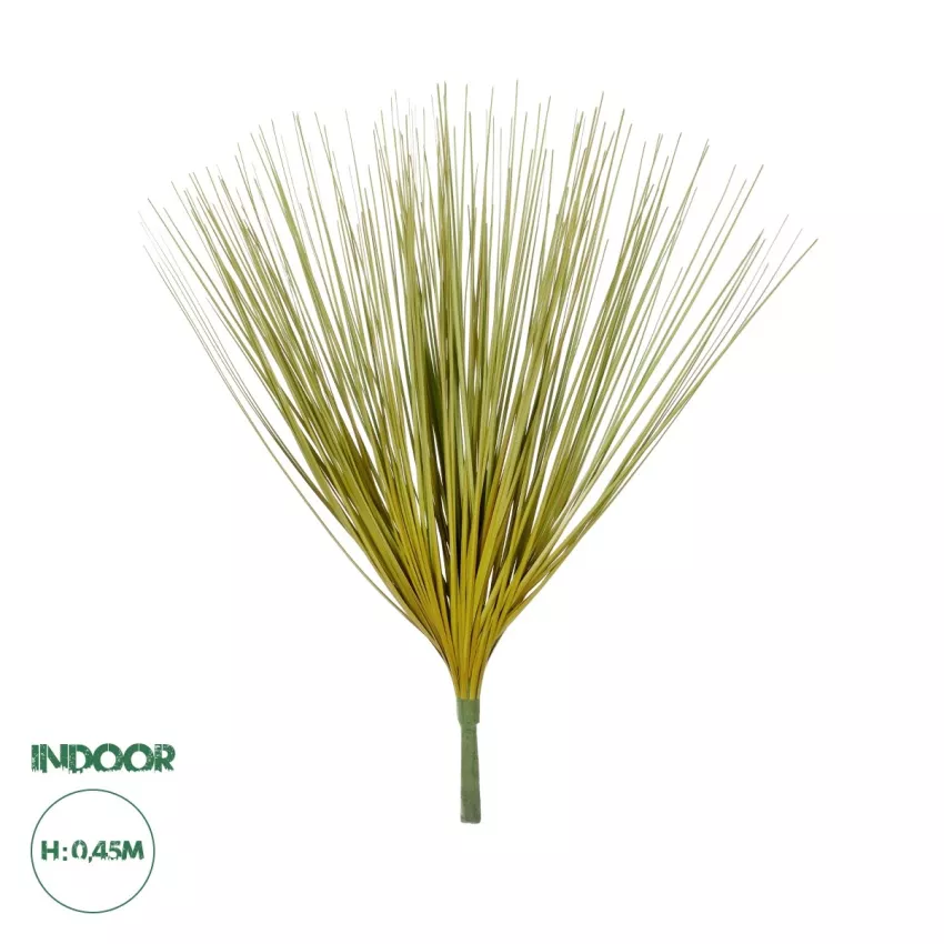 Τεχνητός Κήπος YELLOW GREEN GRASS BOUQUET  Τεχνητό Διακοσμητικό Μπουκέτο Grass Κίτρινο Πράσινο Y45cm