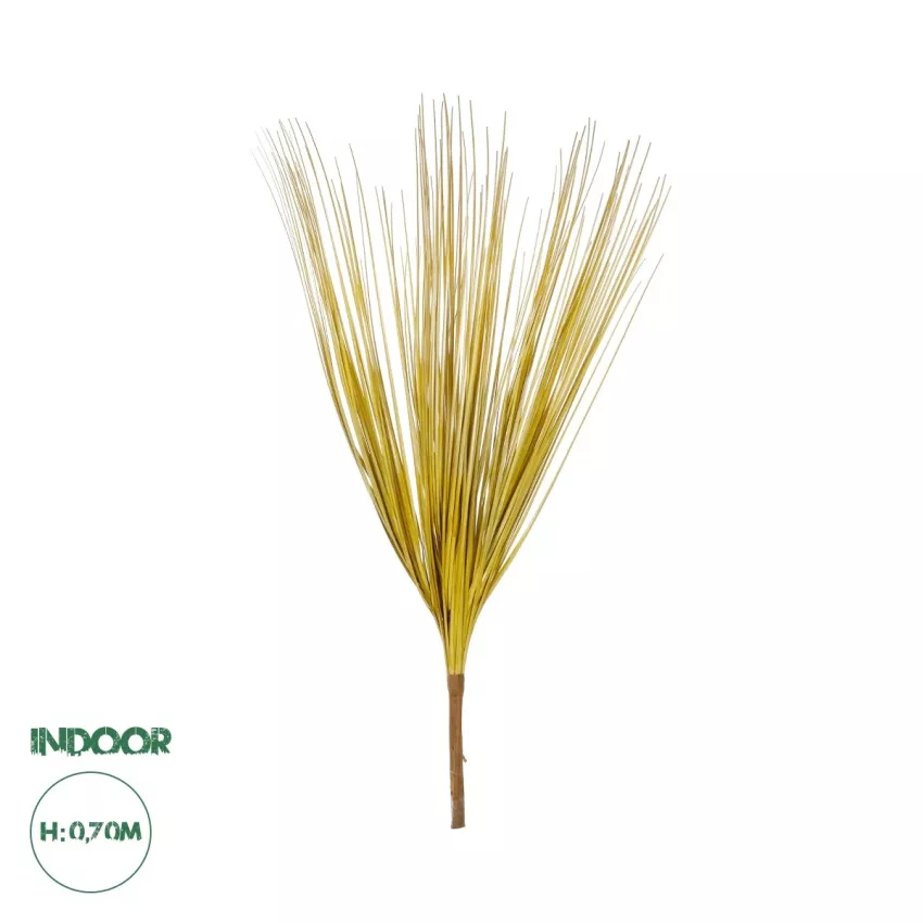 Τεχνητός Κήπος YELLOW GRASS BOUQUET  Τεχνητό Διακοσμητικό Μπουκέτο Grass Κίτρινο Y70cm