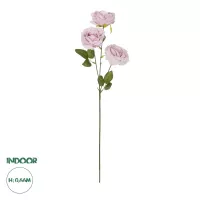 Τεχνητός Κήπος PINK ROSE BRANCH  Τεχνητό Διακοσμητικό Κλαδί Τριαντάφυλλα Ροζ Y66cm