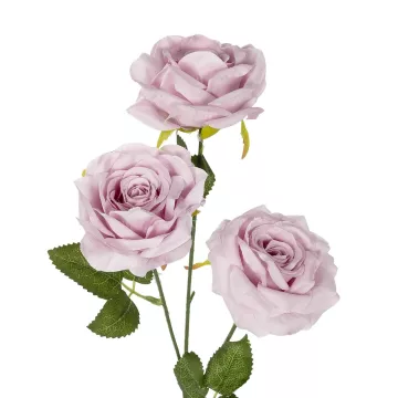 Τεχνητός Κήπος PINK ROSE BRANCH  Τεχνητό Διακοσμητικό Κλαδί Τριαντάφυλλα Ροζ Y66cm