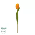Τεχνητός Κήπος ORANGE TULIP BRANCH  Τεχνητό Διακοσμητικό Κλαδί Πορτοκαλί Τουλίπα Y37cm