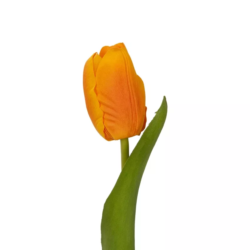 Τεχνητός Κήπος ORANGE TULIP BRANCH  Τεχνητό Διακοσμητικό Κλαδί Πορτοκαλί Τουλίπα Y37cm