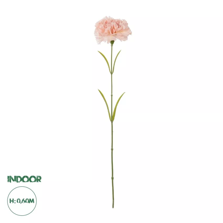 Τεχνητός Κήπος PALE PING CARNATION BRANCH  Τεχνητό Διακοσμητικό Κλαδί Γαρίφαλο Απαλό Ρόζ Y60cm