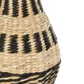 Τεχνητός Κήπος HAVANA  Διακοσμητικό Πλεκτό Καλάθι - Κασπώ Γλάστρα -  Μπεζ με Μαύρο Π25 x M25 x Υ57cm