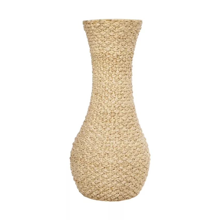 Τεχνητός Κήπος SANDIAGO  Διακοσμητικό Πλεκτό Καλάθι - Κασπώ Γλάστρα -  Μπεζ Π30 x M30 x Υ60cm