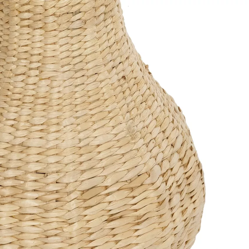 Τεχνητός Κήπος MONACO  Διακοσμητικό Πλεκτό Καλάθι - Κασπώ Γλάστρα -  Μπεζ με Καφέ Π25 x M25 x Υ45cm